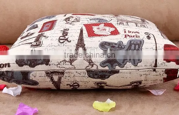 2015 Double-sided Cloth Art ZAKKA Cotton and Linen Hold Pillow British Style Cushion Cover Car Cartoon Hold Pillow photo-5