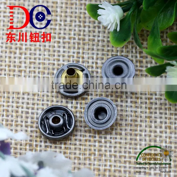10mm Antique Silver Snap Button Type Custom Logo Factory Direct photo-4