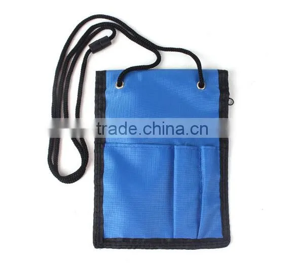 Travel Polyester Neck Pouch Passport Holder photo-3