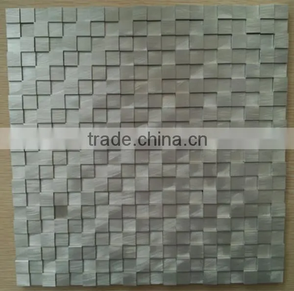 Aluminium 3d Metal Mosaic Tile for Interior Wall