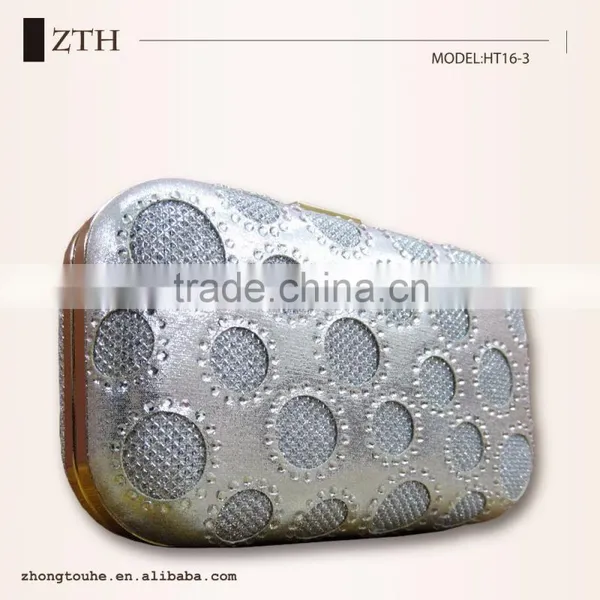 Ladies High Quality Metal Skeleton Design Cosmetic Bag photo-2