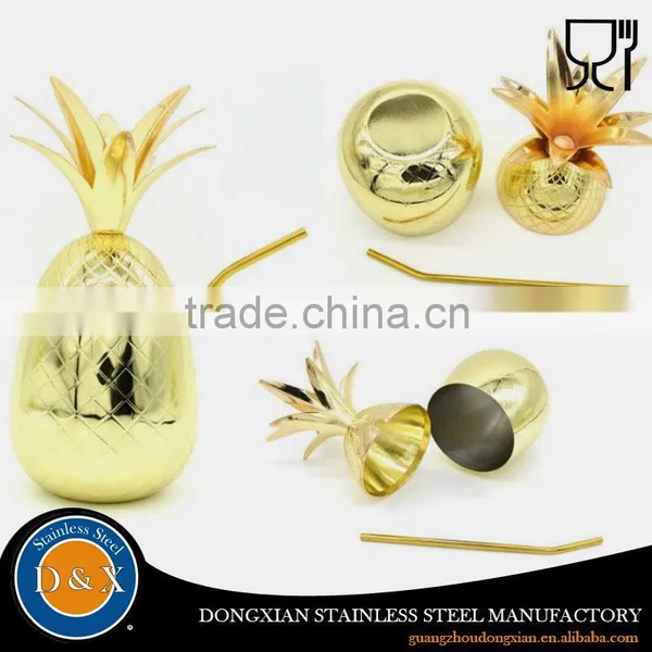 China Custom Design Stainless Steel Copper Pineapple Cup Quality Choice photo-5