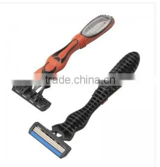 Disposable Manual Shaving Razor With Rubber Handle