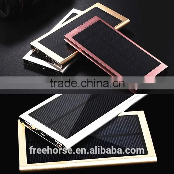 OEM Factory China Solar Charger Mobile Solar Charger for All Mobile Phone 10000/7000mah With Dual USB photo-2
