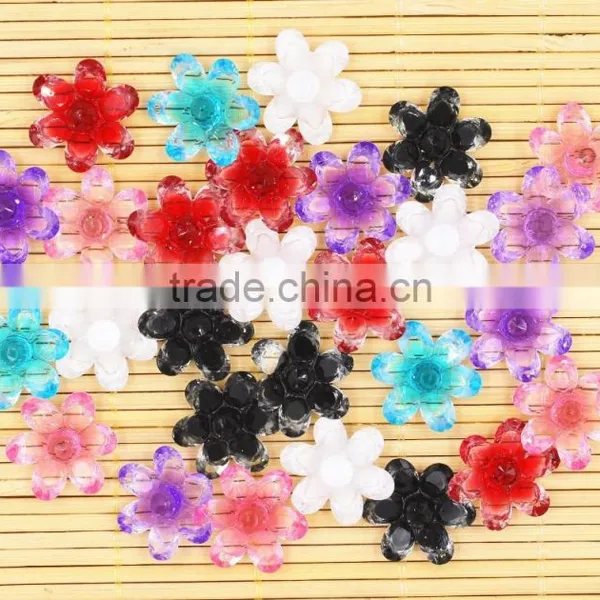 Resin Flower Shinine Flower for Hair Clothes Jewelry Accessaries photo-2