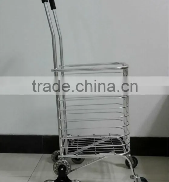 Foldable Wire Mech Shopping Cart RH-FC04 For Aluminum Foldable Stair Climb Shopping Trolley photo-3