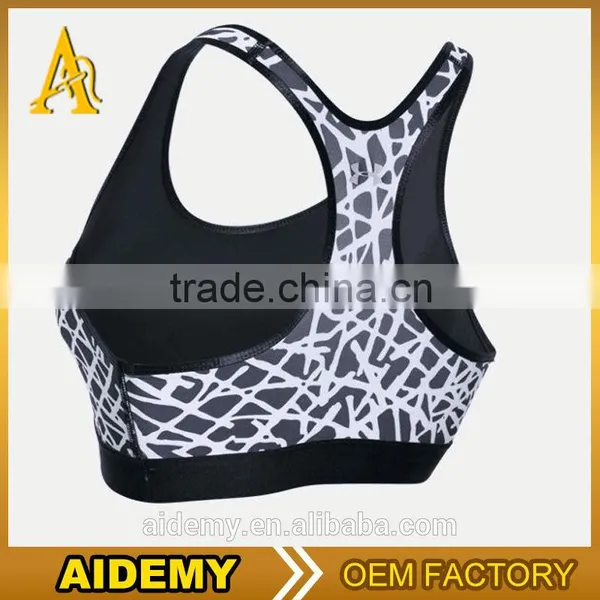 Nylon Spandex Bras Dry Fit Womens Gym Wear Sexy Yoga Bra Wholesale Sports Bra photo-3
