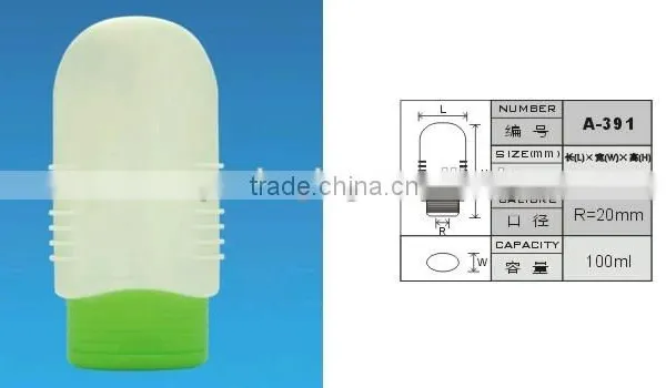100ml Empty Shampoo Bottle With the Flip Cap Handstand Hair Condintioner Bottle photo-2