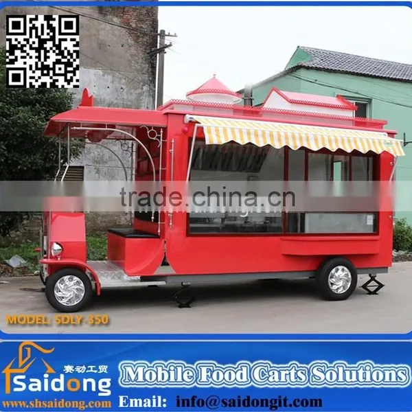 Mobile machine food trailer CE approved mobile kitchen food trailer roll machine