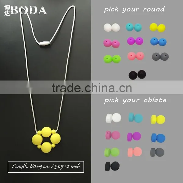 AS/NZS Teething Necklace for Mommy Silicone Necklace photo-3