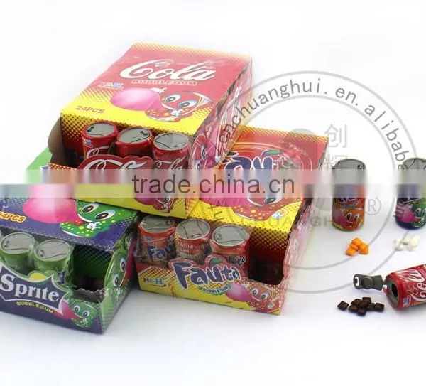 7g Bubble Gum in Can / Cola Sprite Orange Bubble Gum photo-2
