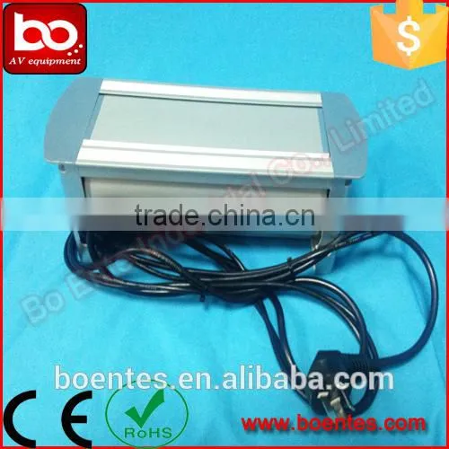 Desktop Mount Manual Rotating Power Socket/Table Rotatable Socket Box With HDMI/VGA/USB photo-2