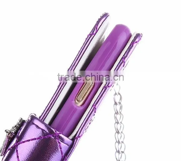 Luxury Charm Leather Handbag Wallet Purse Cover Case for Iphone6s photo-5