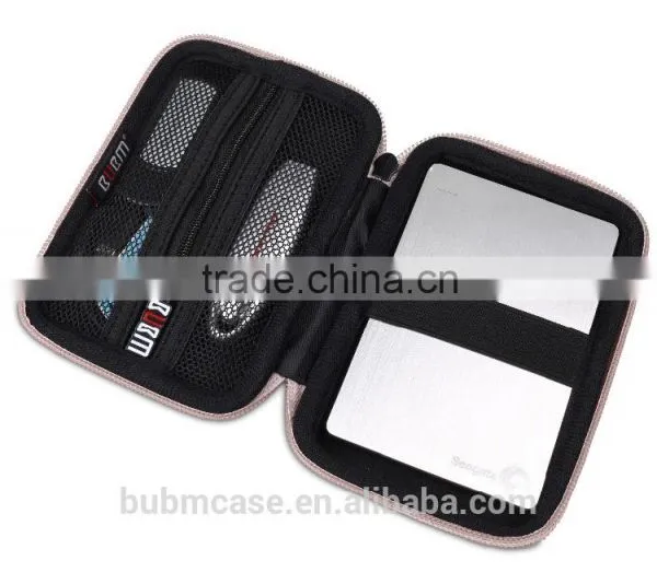 High Quality BUBM Champagne Gold Hard Disk Mini Travel Storage Bag photo-4