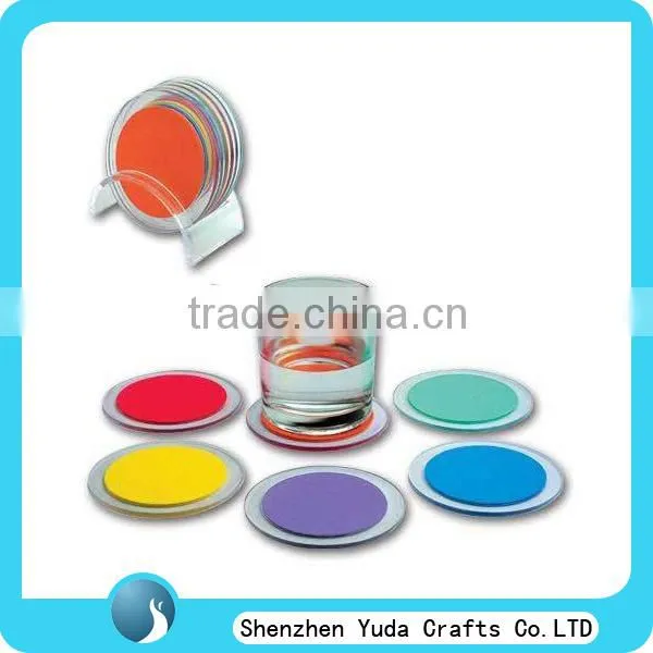 Pmma Coaster Wholesale Acrylic Cup Coaster Set Customized Dish Pad Holder photo-2