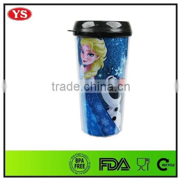 16 Ounce Removable Plastic mg With Glitter Card for Gift photo-6