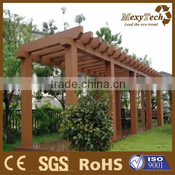 Modern Arch Design Safty Waterproof Wood Plastic Composite Pergola