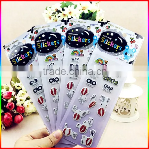 Glass Bottle Decorative Puffy Sticker/foam Sticker Customed photo-3