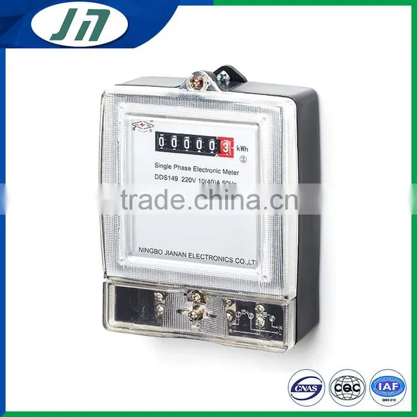 ISO9001 Approved Single Phase Electric Meter