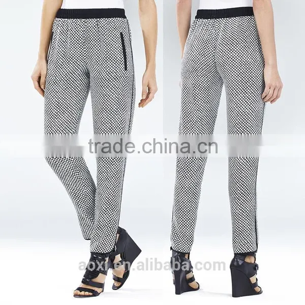 Oem Clothes Supplier Ltweight Dot Print Formal Wear Fashion Loose Pants for Women photo-5