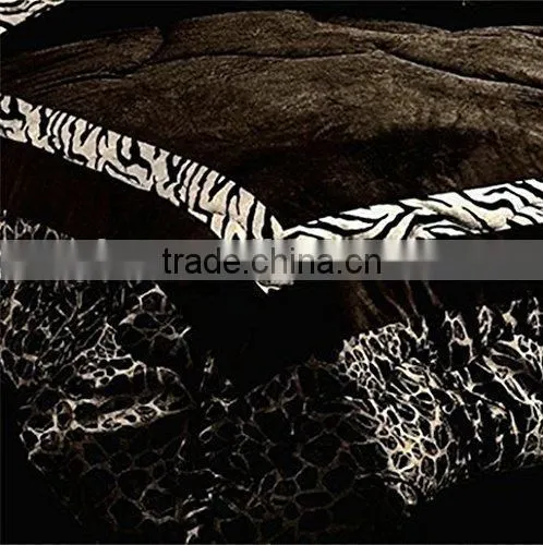 2015 New Super Soft Best Selling Zebra Animal Print Bedding Set photo-4