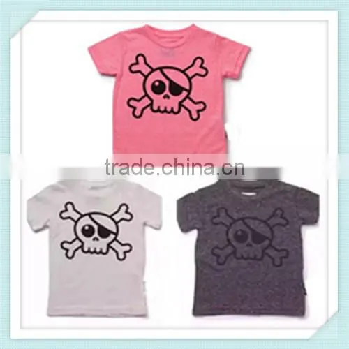 Unisex Girls Boys Kids 100% Cotton Skull Tshirts Tees Kids Fashion T-shirts