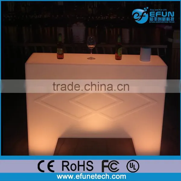 New Fashion Design Plastic Illuminated Rechargeable Bar Furniture Table,mini Led Electronic Counter photo-6