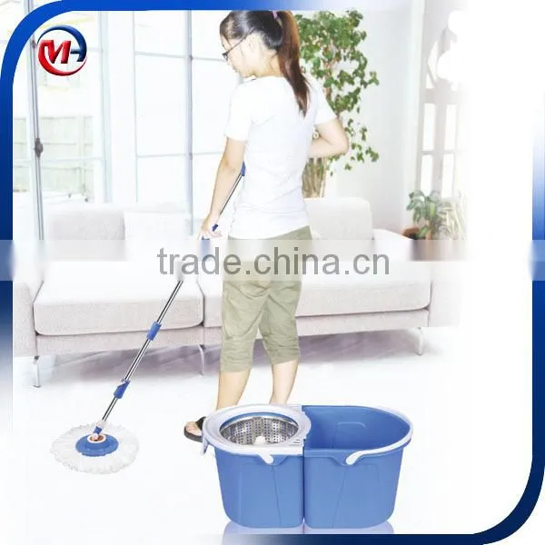 360 Easy Magic Floor Cleaning Folding Spin Mop Bucket photo-2