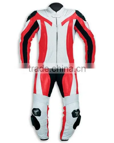 Geniune Leather Suit Top Grain Leather Suit Motorbike Suit photo-4