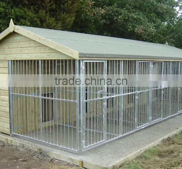 Galvanized Wire Dog Kennels /Tube Dog Crate/Pet Cages/Kennels photo-4