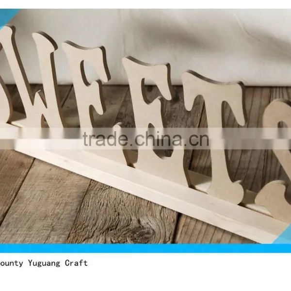 Wood Sign "SWEETS" Letter photo-3