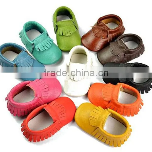 2017 Fashion First Walkers Baby Moccasins Soft Leather Shoes Baby Prewalker Tassels Kids Shoes photo-6