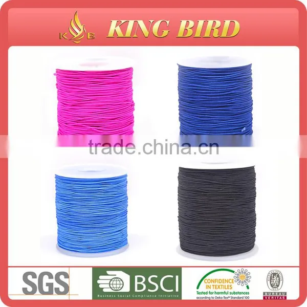 100% Polyester Elastic Weaving Thread Natural Latex Rubber Thread photo-4