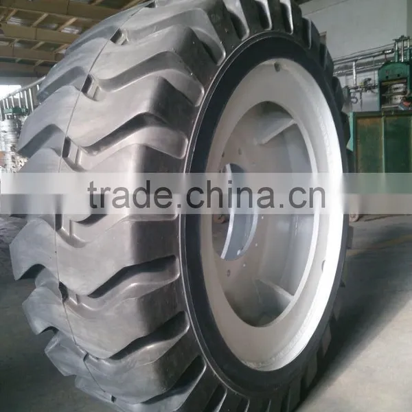 23.5 25 23.5r25 23.5-25 Solid Tires for Mini Loader Backhoe Front Skid Steer Wheel Loaders photo-2