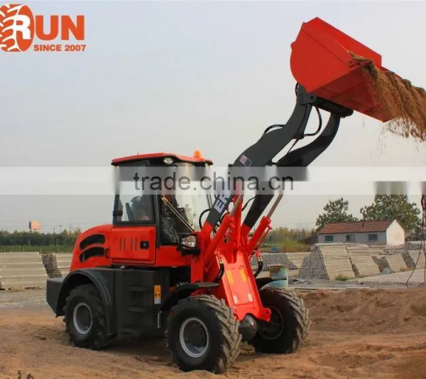 2.0 Ton Qingdao Everun Farm Machinery Small Snow Shovel Loader With Tyre Chain photo-5