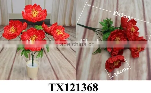 Import China Fabric Artificial Flower Bouquet, Artificial Rose Flower photo-4
