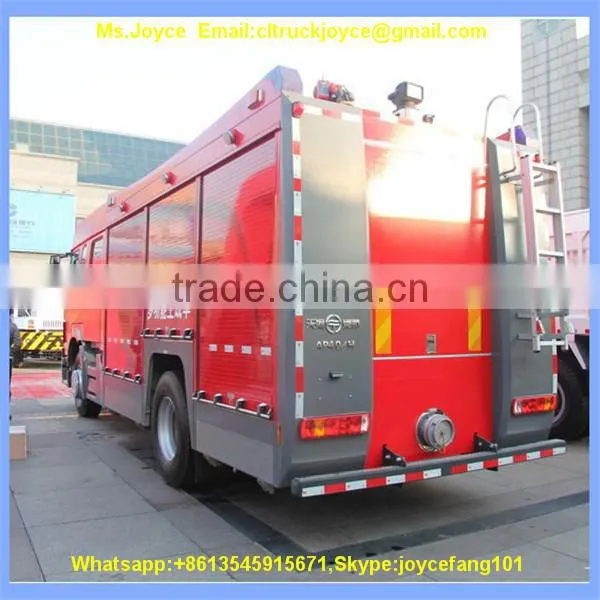 Howo 8x4 Fire Fighting Truck, Water Foam Dry Powder Fire Truck photo-6
