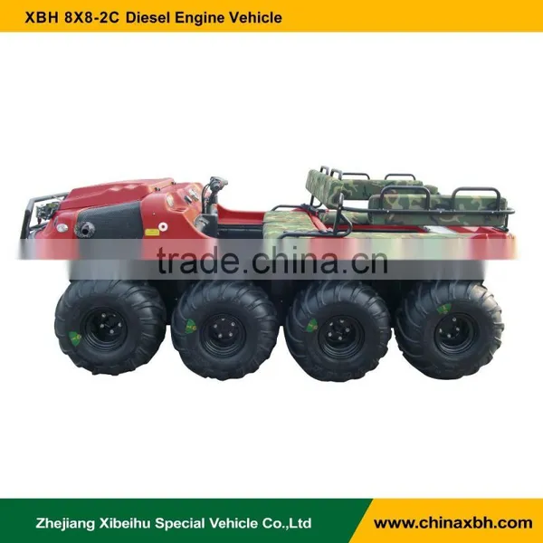 XBH 8X8-2C Diesel-engine Vehicle Transportation Cart Amphibious All Terrain Vehicle ATV photo-3