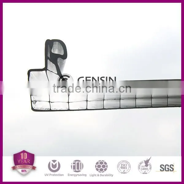 Four Wall Rectangular Structure U-lock Polycarbonate Hollow Sheets / Multi-wall pc Sheet/pc Panel photo-2