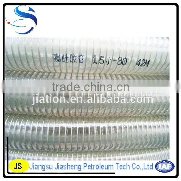 PVC Spiral Steel Wire Reinforced Hose / Oil Resistant / Acid photo-5