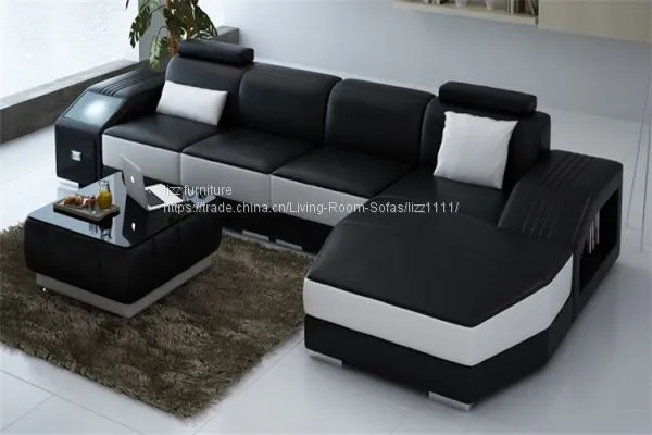 2017 Lizz European Style Leather Sofa