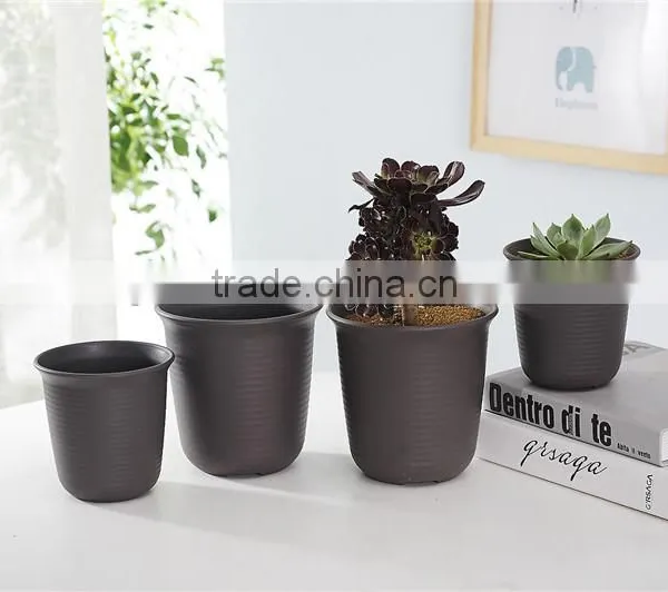 Plastic Round Resin Succulent Plant Pot/Cactus Plant Pot Flower Pot photo-2