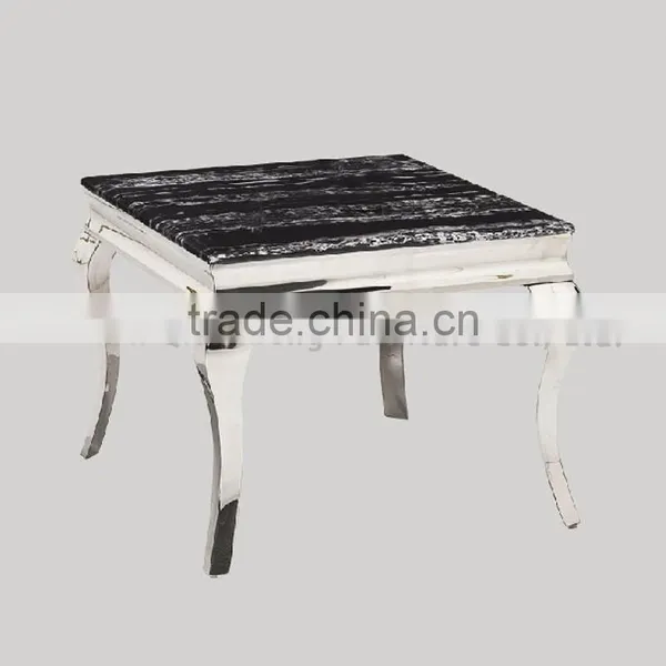 Luxury 4 Stainless Steel Legs Side Table Small Table photo-5
