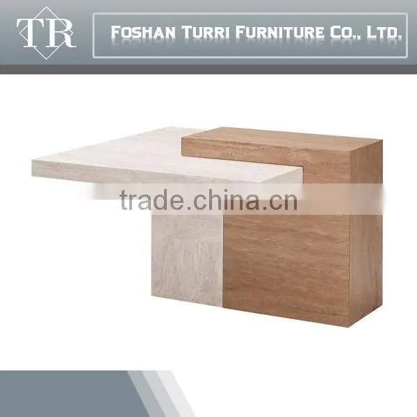Antique Travertine End Table,Living Room End Table photo-4