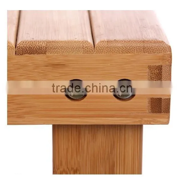2 Tier Natural Bamboo Shoe Rack for Home Decoration photo-4