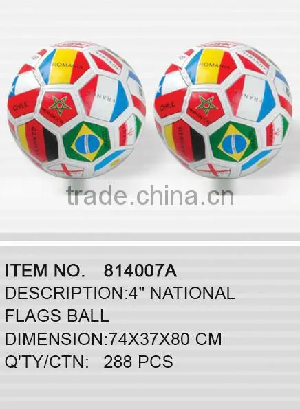 4" National Flags Ball