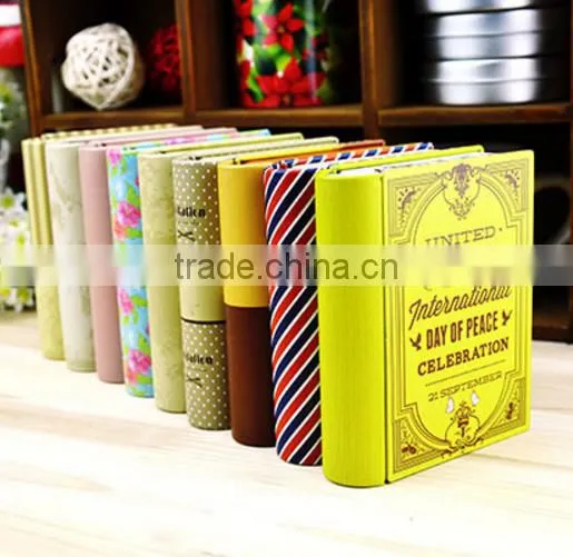 Wholesale Decorative Metal Book Shape Tea Sugar Coffee Cookie Candy Tin Canister photo-2