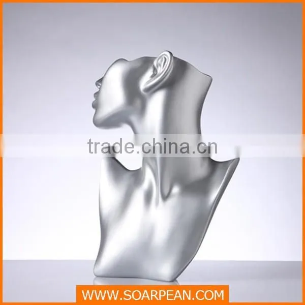 Customized Jewellery Display Fiberglass Mannequin Head photo-5