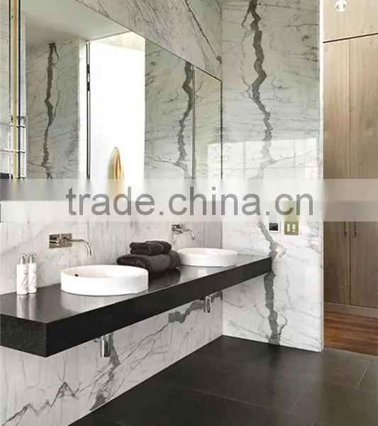 Manufactured Wall Designs Natural Stone Eco-friendly White Marble Tile Price in India photo-2