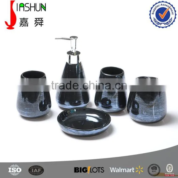 Colorful Pearl Glaze Bathroom Accessories Sets photo-3
